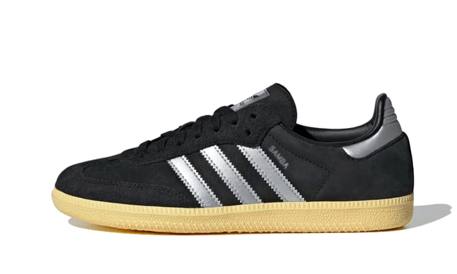 Adidas Samba OG Core Black Matte Silver czarny-czerwony - widok główny z boku | Saturaise.com