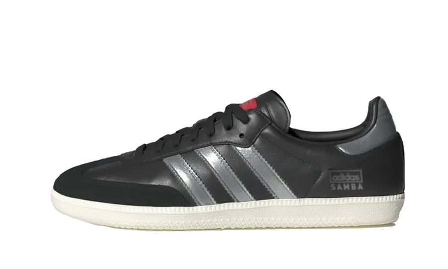 Adidas Samba OG Core Black Silver Metallic czarny-biały - widok główny z boku | Saturaise.com