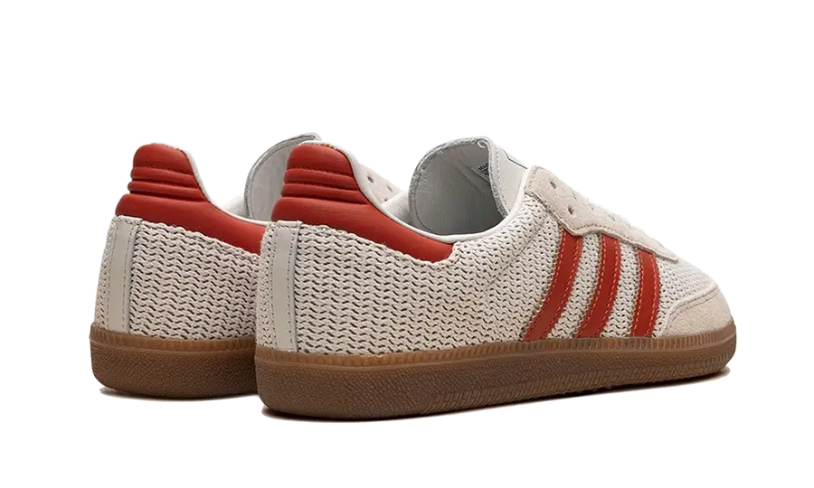 Buty Adidas Samba OG Crystal White Preloved Red - widok z przodu - Rozmiary EU