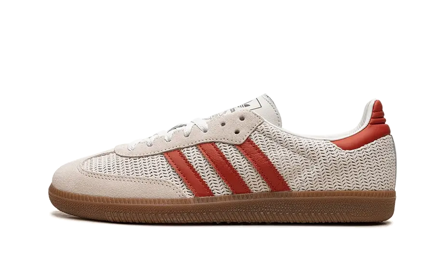 Adidas Samba OG Crystal White Preloved Red biały-czerwony - widok główny z boku | Saturaise.com