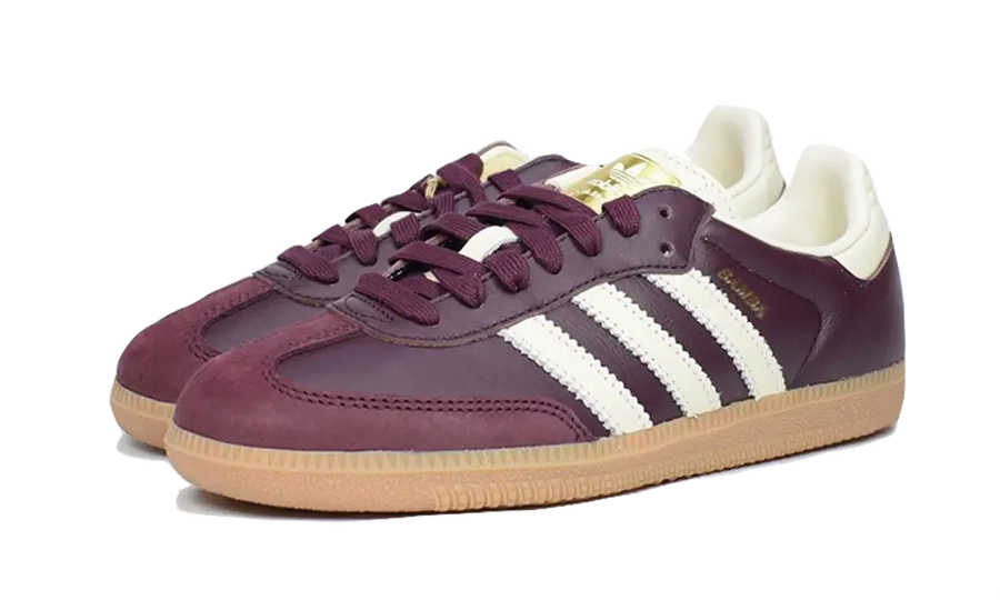 Kup oryginalne Samba OG Maroon Gold Metallic - widok z drugiego boku - Sneakersy