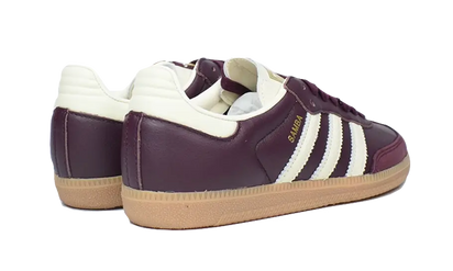 Buty Adidas Adidas Samba OG Maroon Gold Metallic - widok z przodu - Rozmiary EU