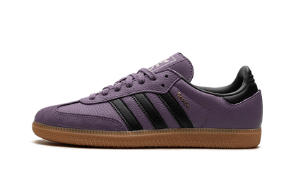 Adidas Samba OG Shadow Violet czarno-szary - widok główny z boku | Saturaise.com