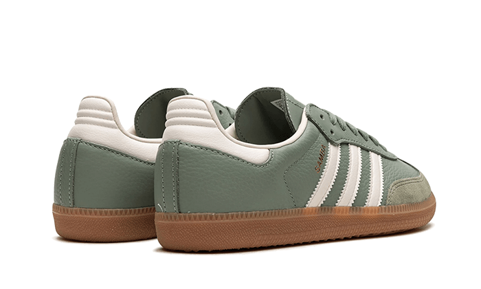 Buty Adidas Samba OG Silver Green - widok z przodu - Rozmiary EU
