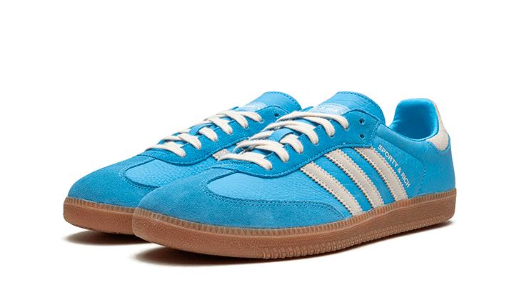 Kup oryginalne Samba OG Sporty & Rich Blue Grey - widok z drugiego boku - Sneakersy