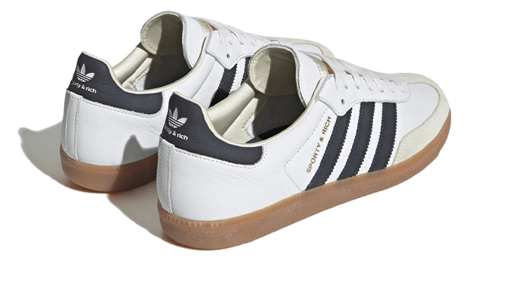 Kup oryginalne Samba OG Sporty & Rich White Black - widok z drugiego boku - Sneakersy