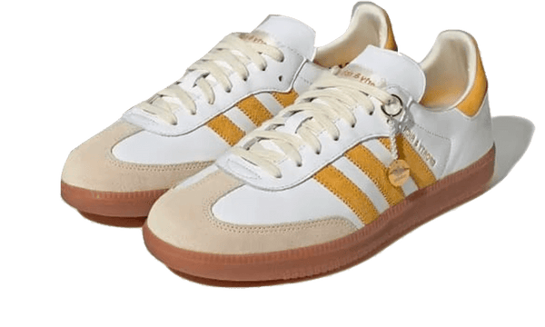 Samba OG Sporty & Rich White Bold Gold - Kup oryginalne Samba OG Sporty & Rich White Bold Gold - widok z drugiego boku - Sneakersy