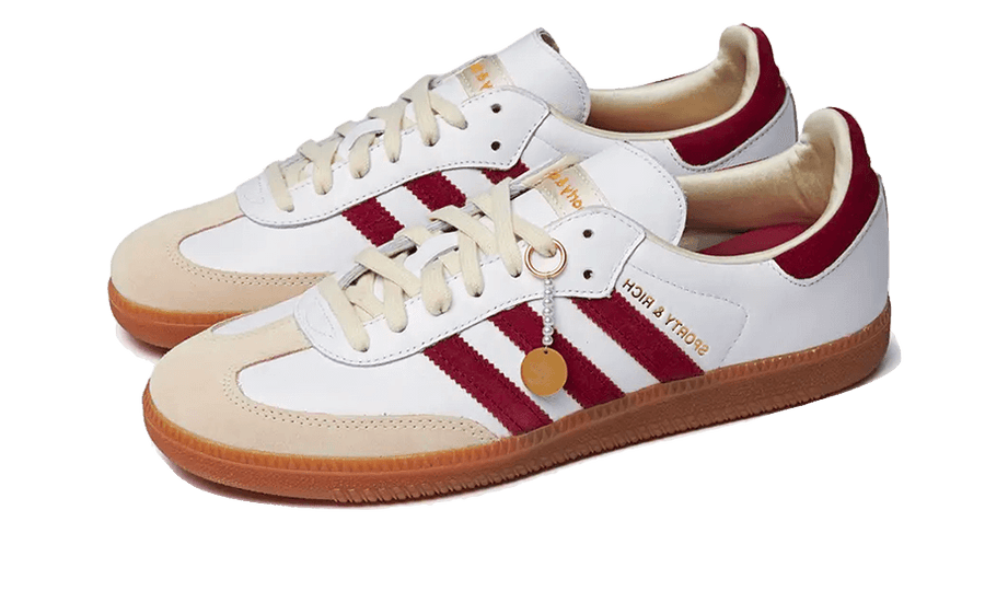 Kup oryginalne Samba OG Sporty & Rich White Core Burgundy - widok z drugiego boku - Sneakersy