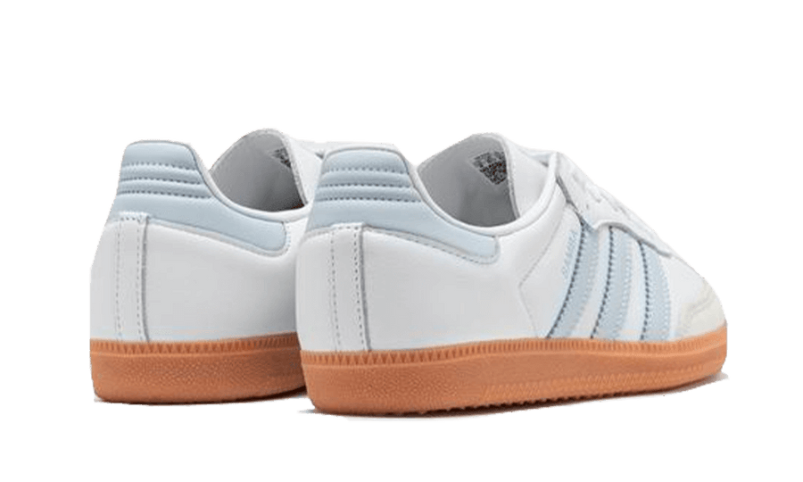 Buty Adidas Samba OG White Halo Blue Gum - widok z przodu - Rozmiary EU