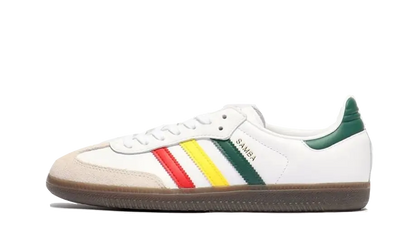 Adidas Samba OG White Rasta biały-czerwony - widok główny z boku | Saturaise.com