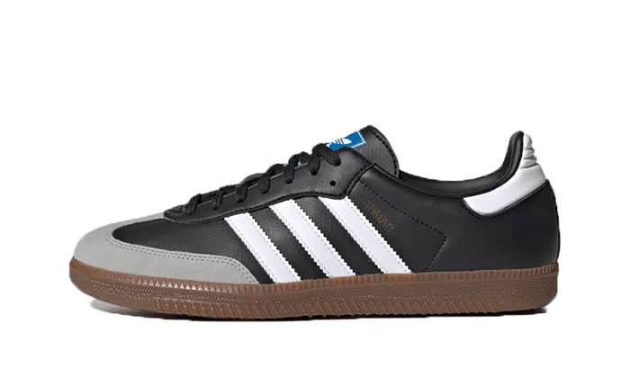 Adidas Samba Vegan Black Gum czarny-biały - widok główny z boku | Saturaise.com