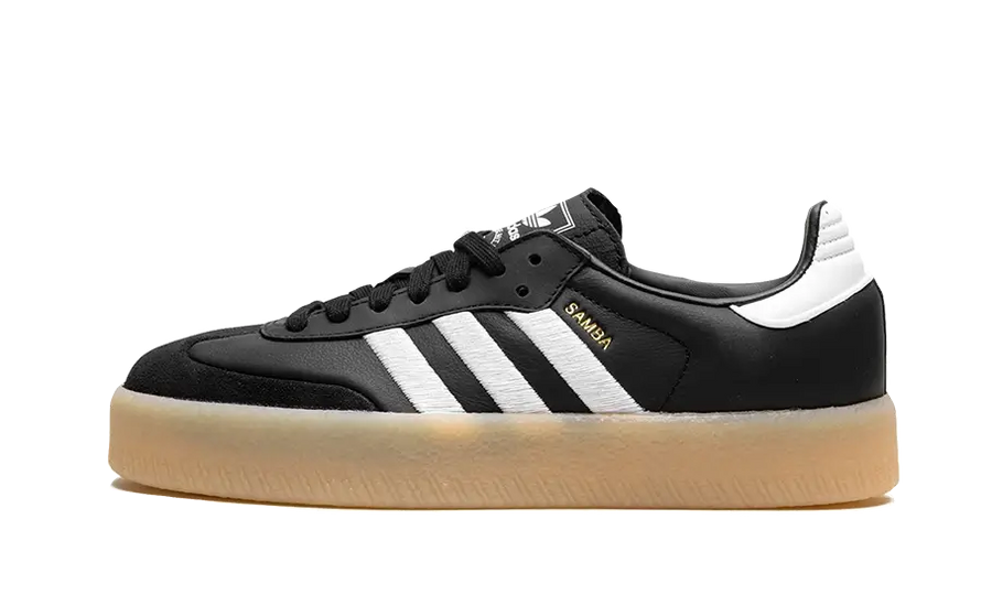 Adidas Sambae Black White Gum czarny-biały - widok główny z boku | Saturaise.com