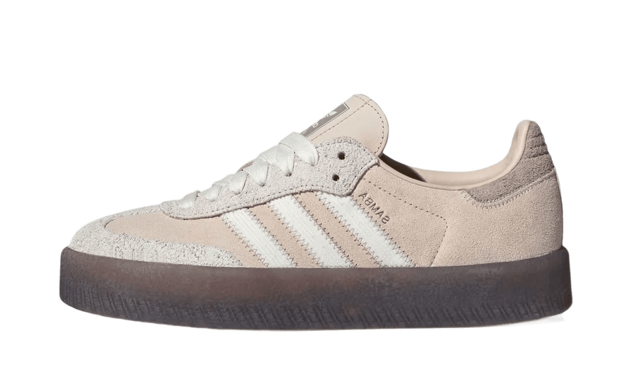 Adidas Sambae Linen biało-pomarańczowy - widok główny z boku | Saturaise.com