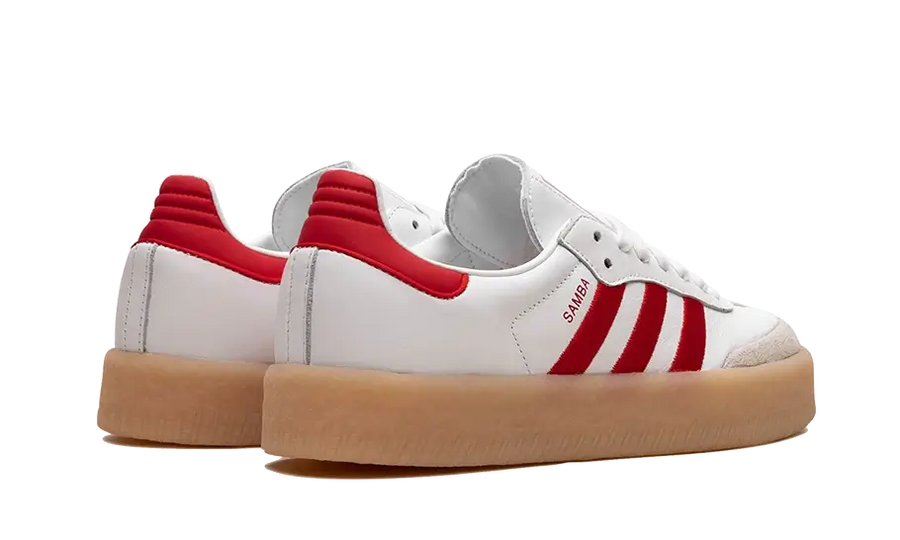 Buty Adidas Sambae White Better Scarlet Gum - widok z przodu - Rozmiary EU