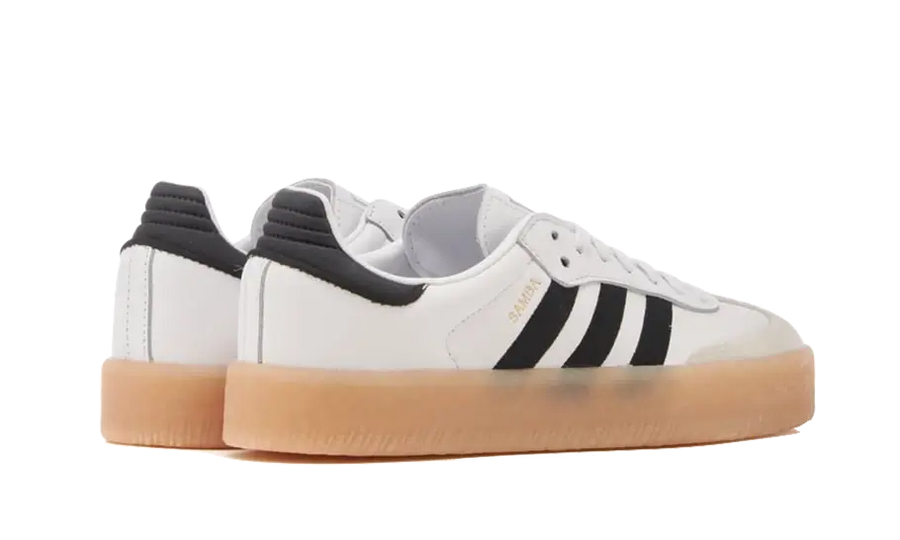 Buty Adidas Samba White Black Gum - widok z przodu - Rozmiary EU