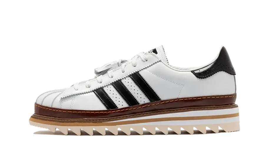 Adidas Superstar CLOT White Crystal Sand czarny-biały - widok główny z boku | Saturaise.com