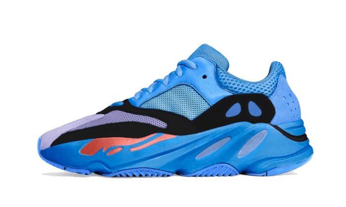 Adidas Yeezy 700 Hi-Res Blue czerwony-niebieski - widok główny z boku | Saturaise.com