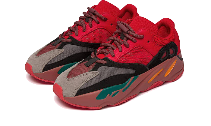 Kup oryginalne Yeezy 700 Hi-Res Red - widok z drugiego boku - Sneakersy