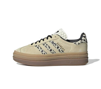 Adidas Adidas Gazelle Bold Cream Black Leopard czarny-biały - widok główny z boku | Saturaise.com