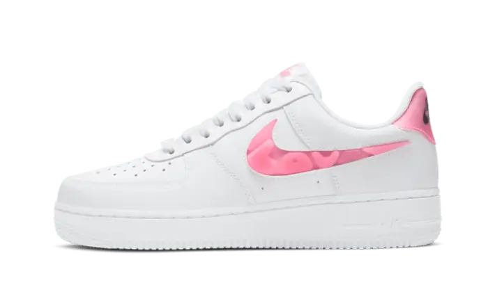 Nike Air Force 1 Low '07 SE Love for All Valentine's Day (2021) czarny-biały - widok główny z boku | Saturaise.com