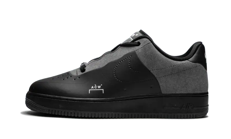 Nike Air Force 1 Low A-Cold-Wall Black czarny-biały - widok główny z boku | Saturaise.com