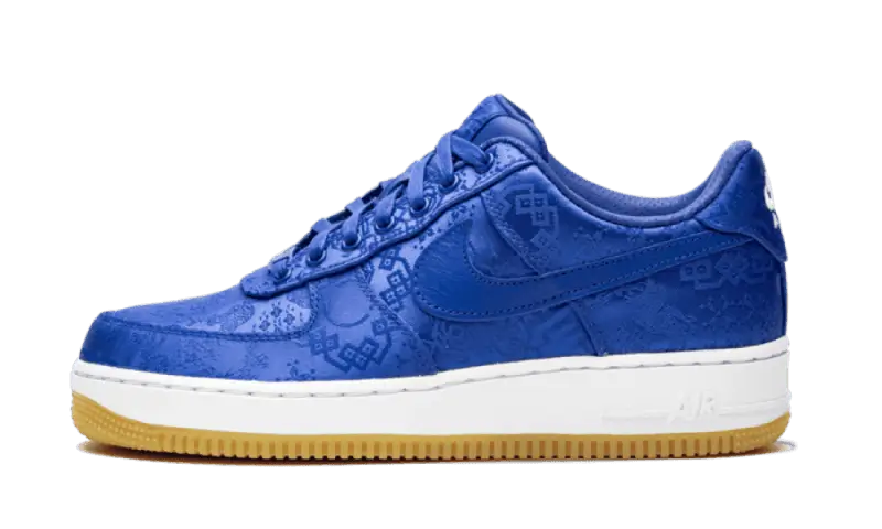 Nike Air Force 1 Low Clot Blue Silk - widok główny z boku - Streetwear