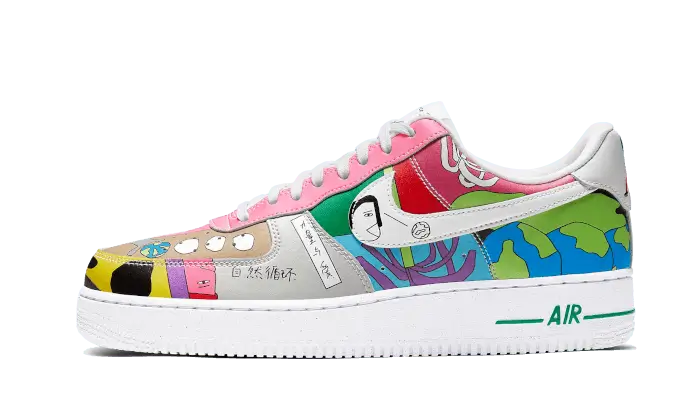 Nike Air Force 1 Low Flyleather Ruohan Wang - widok główny z boku | Saturaise.com