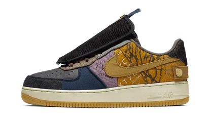 Nike Air Force 1 Low Fossil Travis Scott - widok główny z boku - Streetwear
