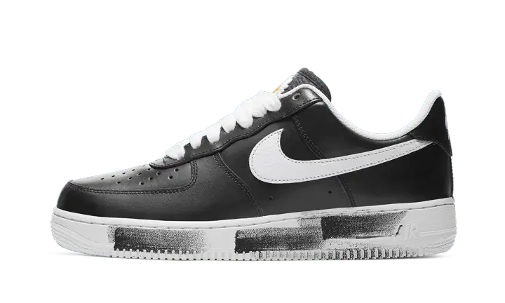 Nike Air Force 1 Low G-Dragon Peaceminusone Para-Noise Black czarny-biały - widok główny z boku | Saturaise.com