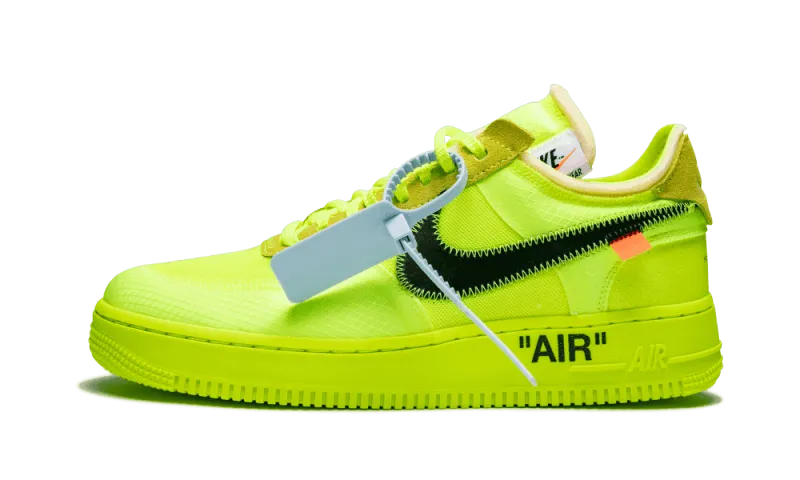 Nike Nike Air Force 1 Low Off-White Volt - widok główny z boku - Streetwear