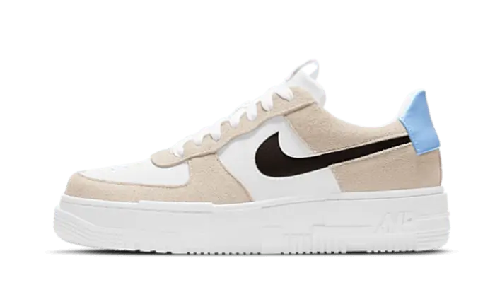Nike Air Force 1 Low Pixel Desert Sand biały-zielony - widok główny z boku | Saturaise.com