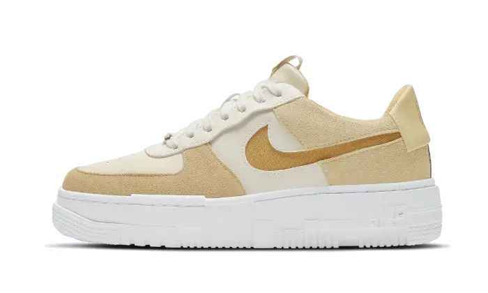 Nike Air Force 1 Low Pixel Sail Tan biały-brązowy - widok główny z boku | Saturaise.com