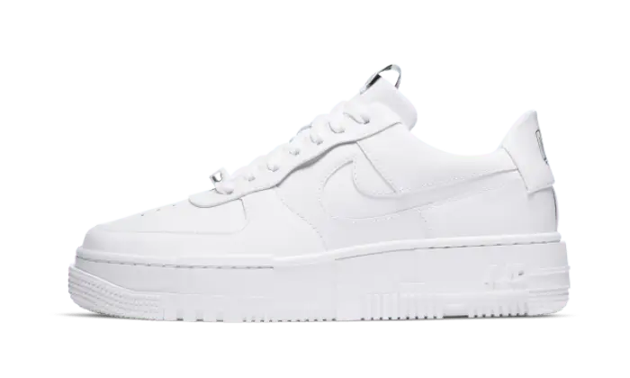 Nike Air Force 1 Low Pixel White biały - widok główny z boku | Saturaise.com
