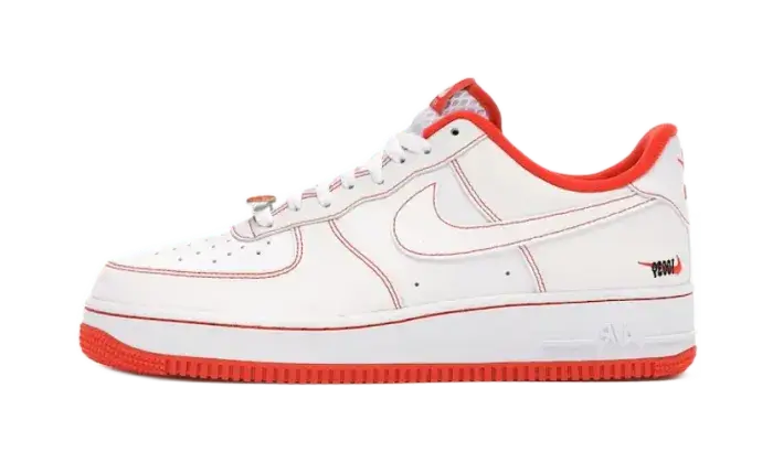 Nike Air Force 1 Low Rucker Park (2020) czarny-biały - widok główny z boku | Saturaise.com