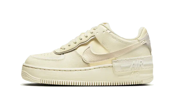 Nike Air Force 1 Shadow Coconut Milk czarno-szary - widok główny z boku | Saturaise.com