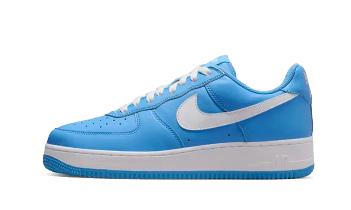 Nike Air Force 1 Low '07 Retro Color of the Month University Blue niebiesko-biały - widok główny z boku | Saturaise.com