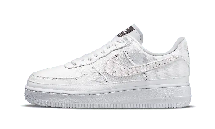 Nike Air Force 1 Low Tear-Away Fauna Brown niebiesko-biały - widok główny z boku | Saturaise.com