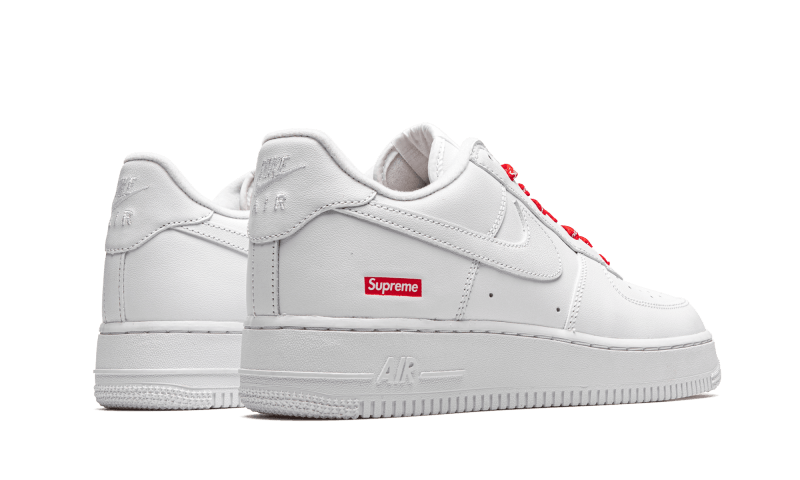 Nike Air Force 1 Low White Supreme - widok z przodu - Rozmiary XS-XXL