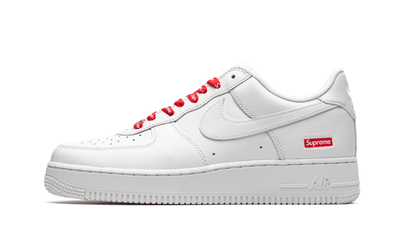 Nike Nike Air Force 1 Low White Supreme - widok główny z boku - Streetwear