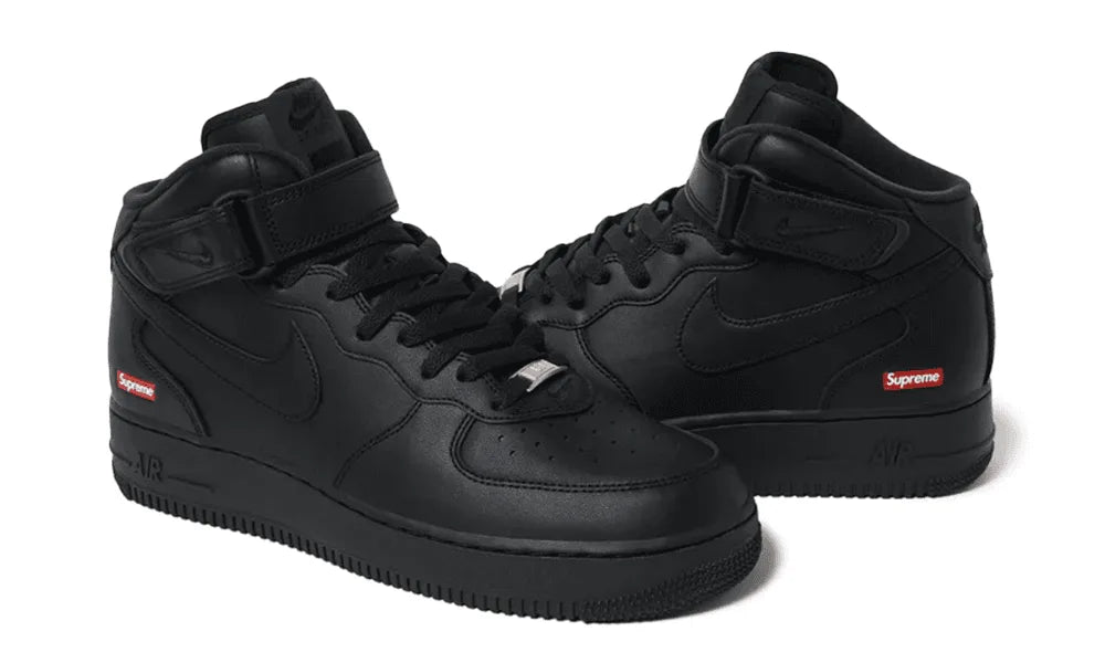 Air Force 1 Mid Supreme Black - zdjęcie 2