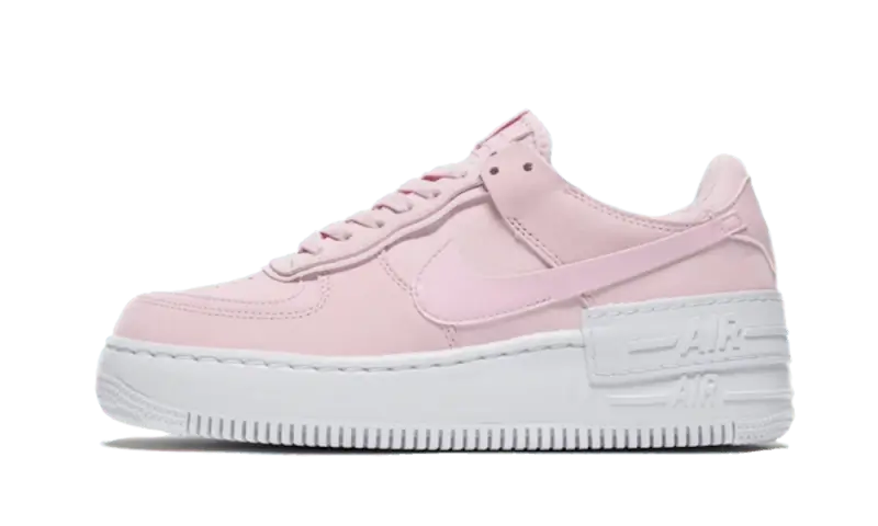 Nike Air Force 1 Shadow Pastel Pink czarno-szary - widok główny z boku | Saturaise.com