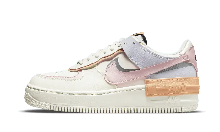Nike Air Force 1 Shadow Pink Glaze czarno-szary - widok główny z boku | Saturaise.com