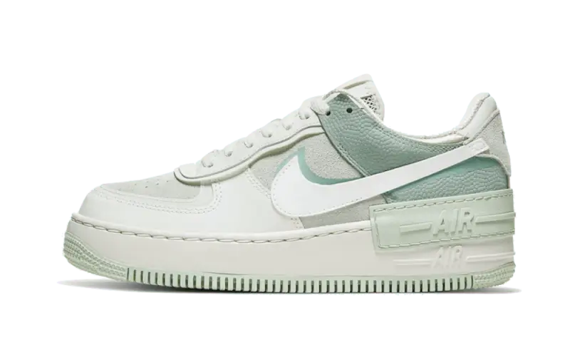 Nike Air Force 1 Shadow Pistachio Frost czarno-szary - widok główny z boku | Saturaise.com
