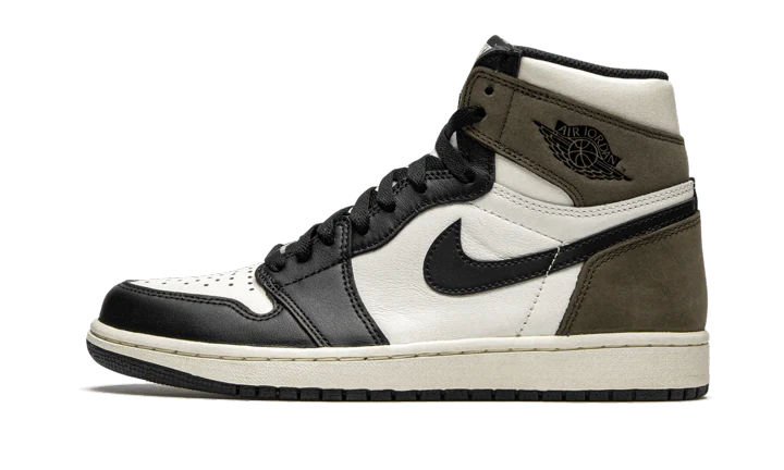 Air Jordan Air Jordan 1 High Dark Mocha brązowo-biały - widok główny z boku | Saturaise.com