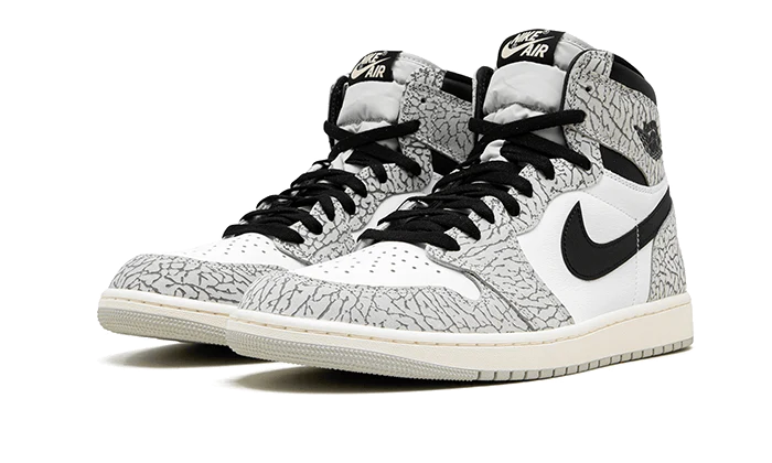 Kup oryginalne Air Jordan 1 Retro High OG White Cement DZ5485-052 - widok z drugiego boku - Sneakersy