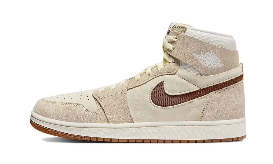 Air Jordan Air Jordan 1 High Zoom Air CMFT 2 Legend Coffee biały-czerwony - widok główny z boku | Saturaise.com