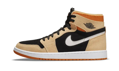 Air Jordan Air Jordan 1 High Zoom Air CMFT Pumpkin Spice czarny-biały - widok główny z boku | Saturaise.com