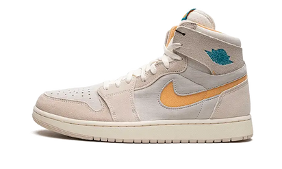 Air Jordan Air Jordan 1 High Zoom CMFT 2 Light Orewood Brown biały-brązowy - widok główny z boku | Saturaise.com