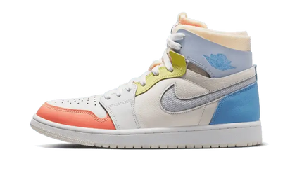 Air Jordan Air Jordan 1 High Zoom CMFT To My First Coach biały-niebieski - widok główny z boku | Saturaise.com