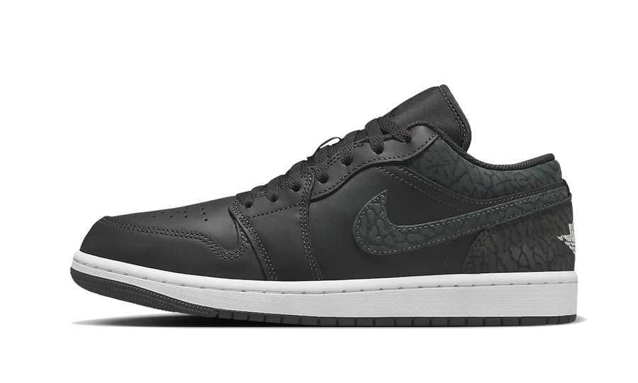Air Jordan Air Jordan 1 Low Black Elephant czarny-szary - widok główny z boku | Saturaise.com